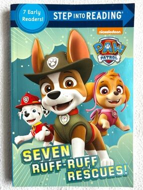 4/$20 Paw Patrol Early Readers: Seven Ruff-Ruff Rescues! Step Into Reading